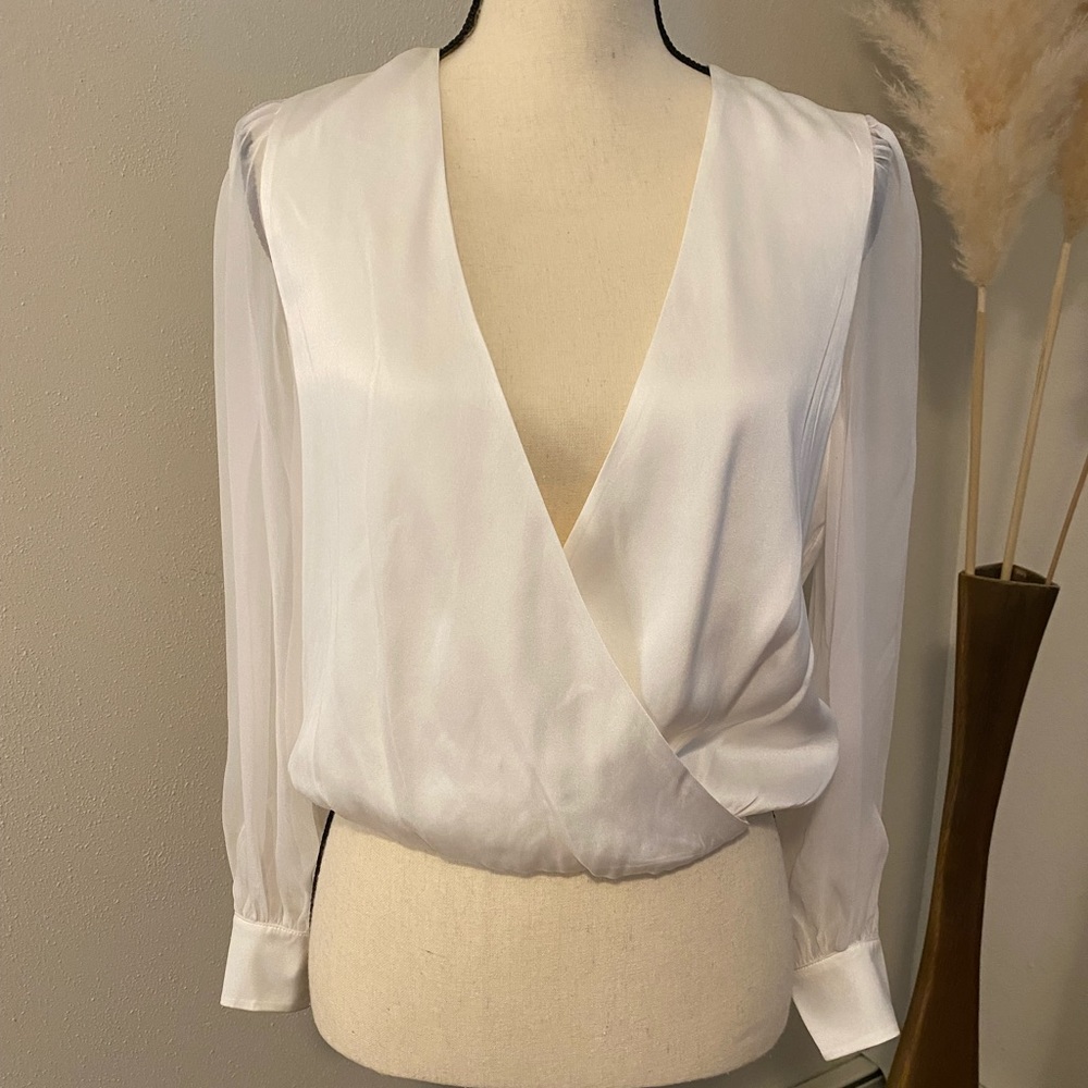 Alice and Olivia long sleeve blouse